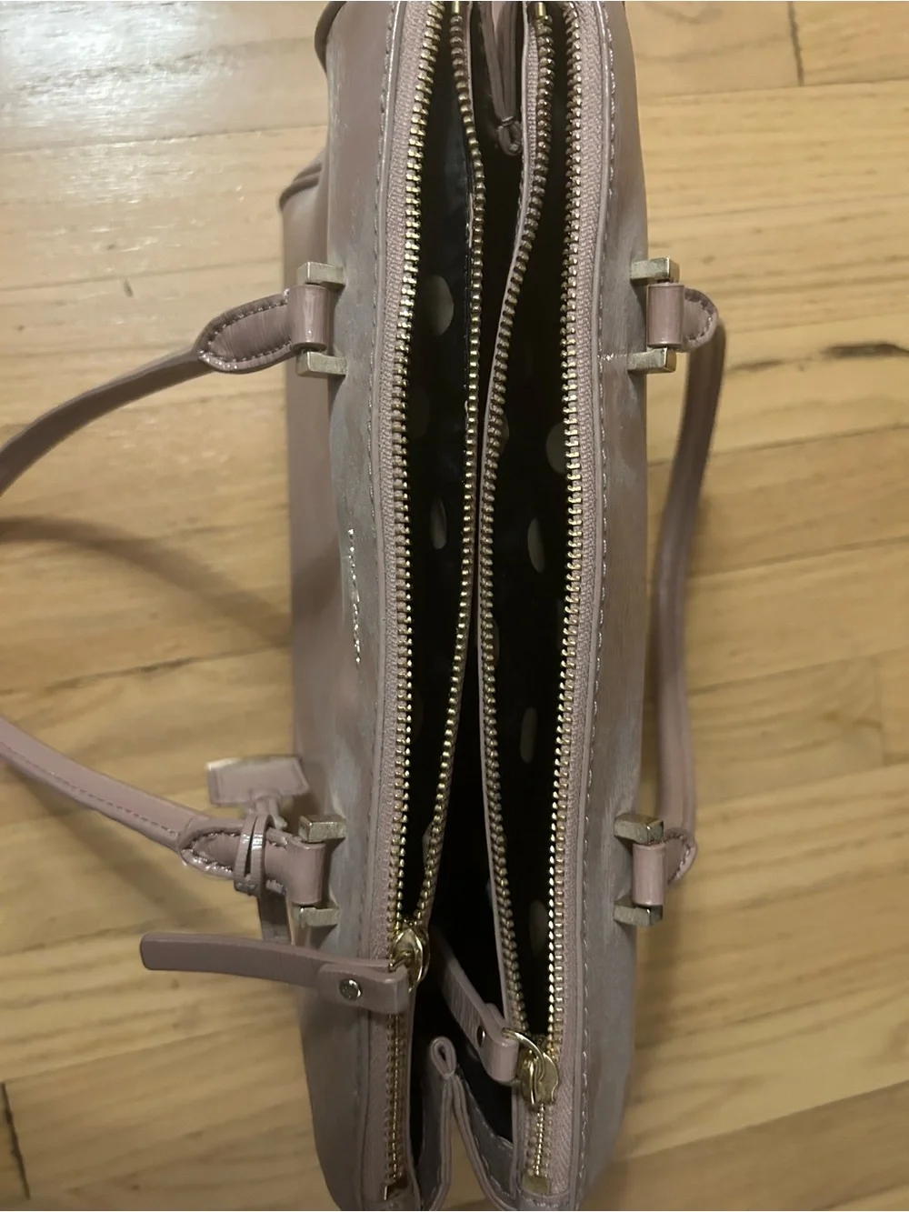 kate spade Blush Pink Leather Shoulder Bag with Gold Hardware